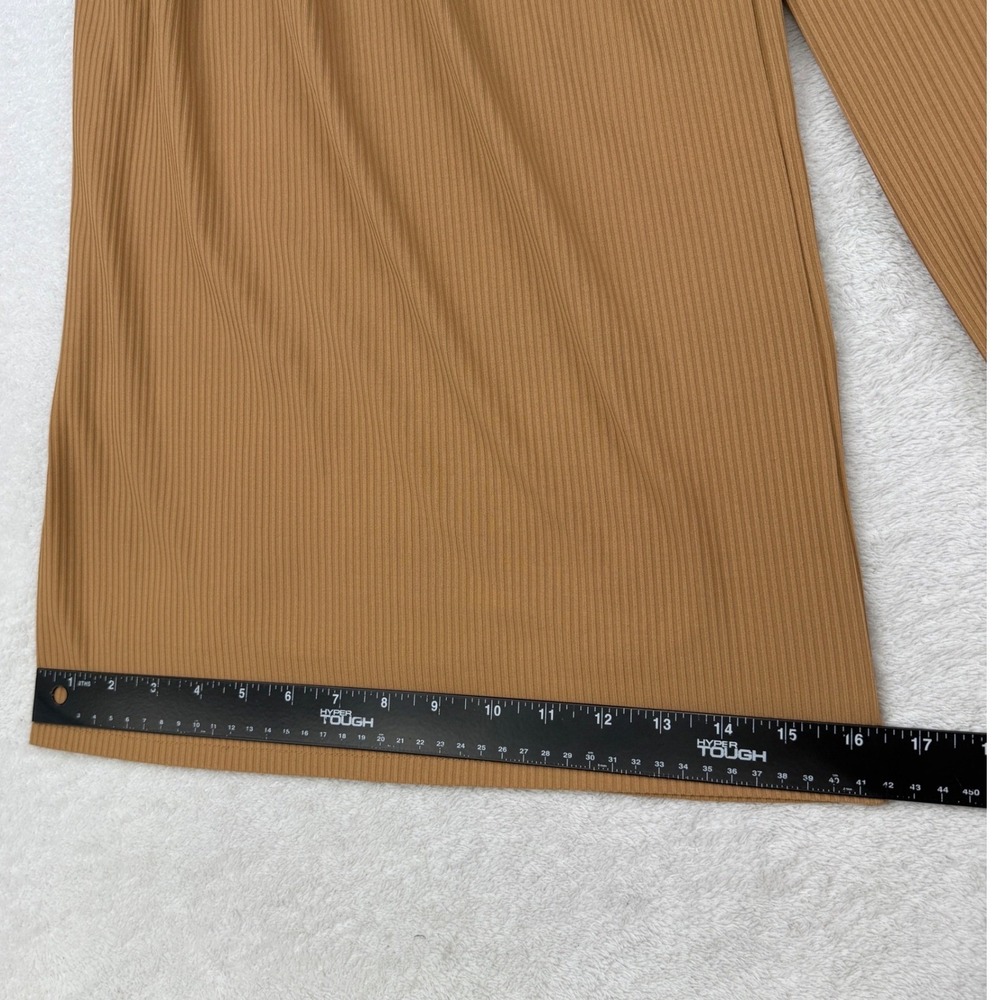 Three Bird Nest Palazzo Pants Womens L Wide Leg Ribbed Stretch Casual - Picture 10 of 11